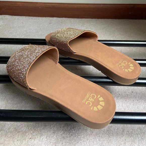 C & C California Flex One Rhinestone Sandals - NEW NWOB - Picture 4 of 8